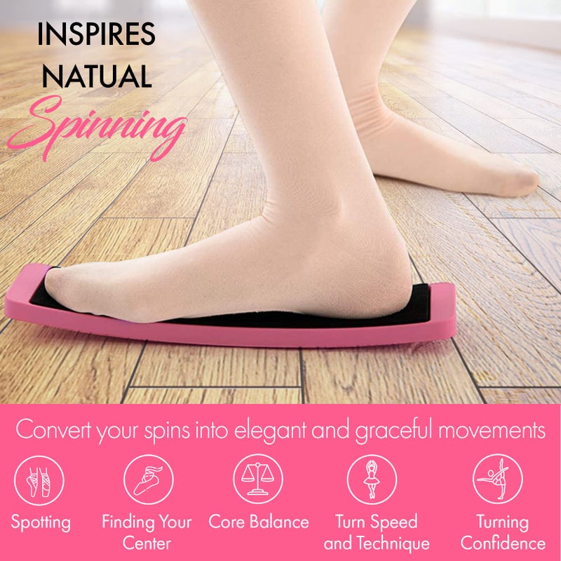 Zenmarkt Turning Boards for Dancers - Ballet Spin Boards for Dancers, Ice Skaters, Cheerleaders, and Gymnasts - Specially Designed to Improve Your Turns, Balance, and Stability - Home Dance Equipment - Image 4